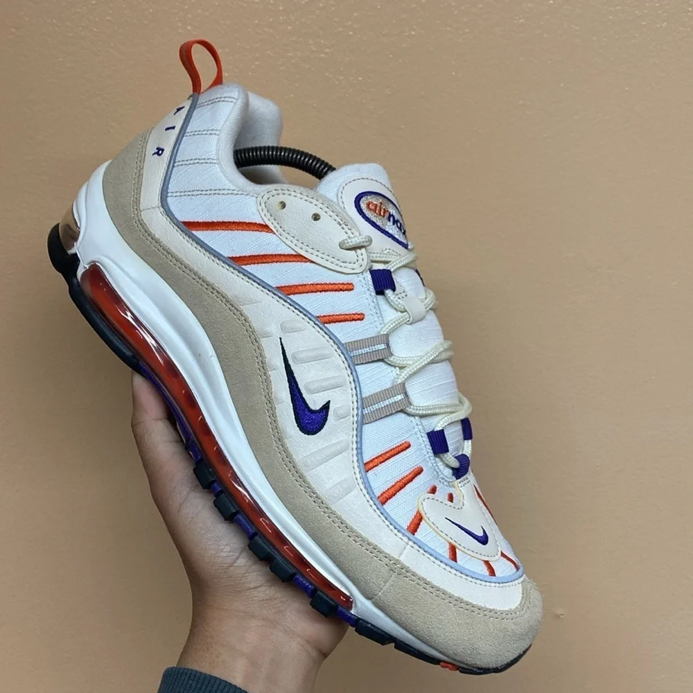 Nike Air Max 98 “Sail Court Purple” Size 10.5 640744-108
